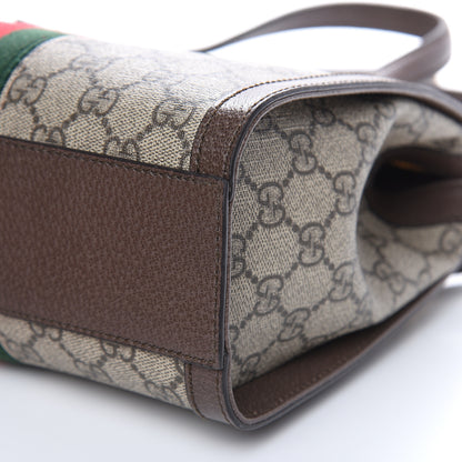 Gucci GG Supreme Monogram Small Ophidia Tote Bag Brown 9 of 9