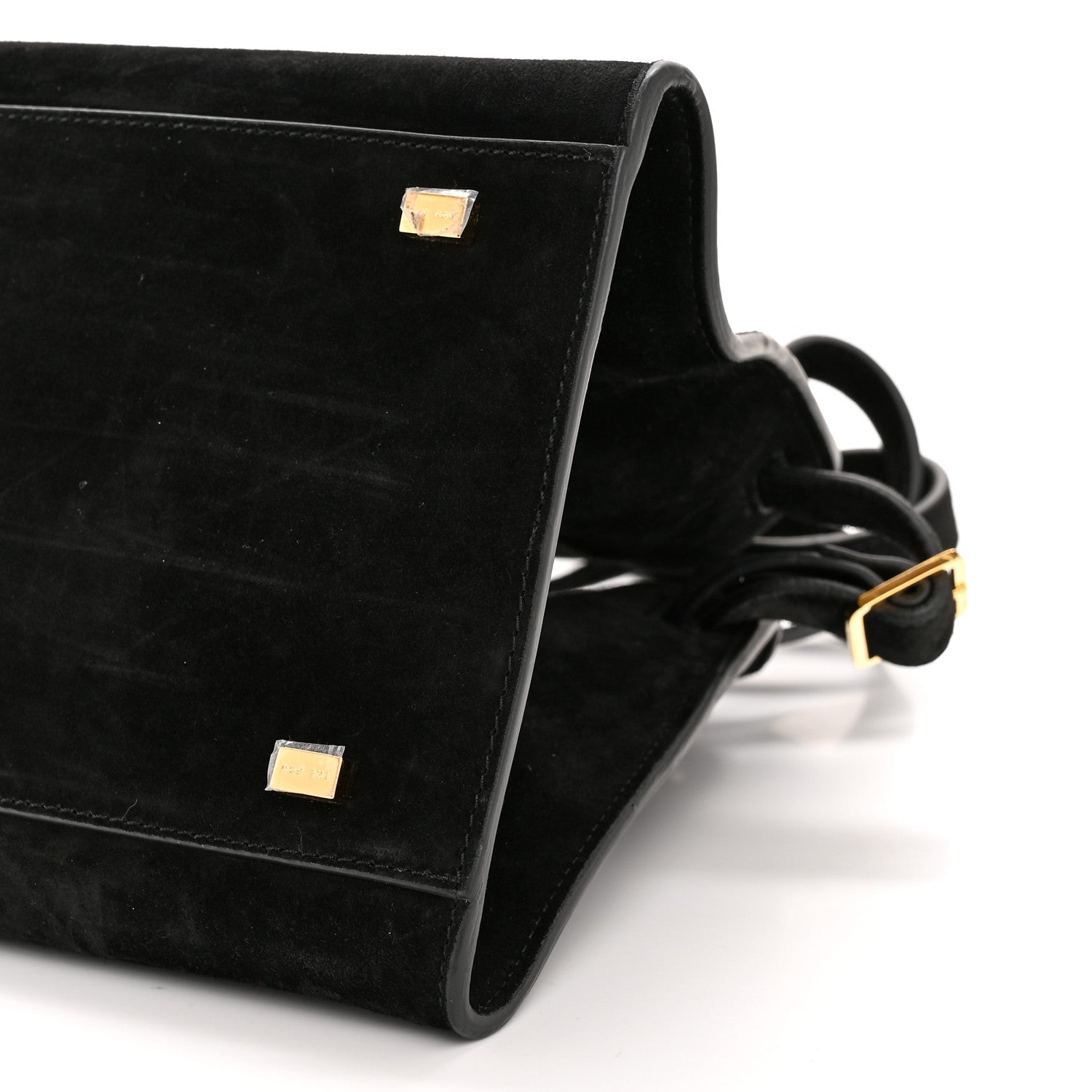 The Row Suede Soft Margaux 10 Bag Black 9 of 11