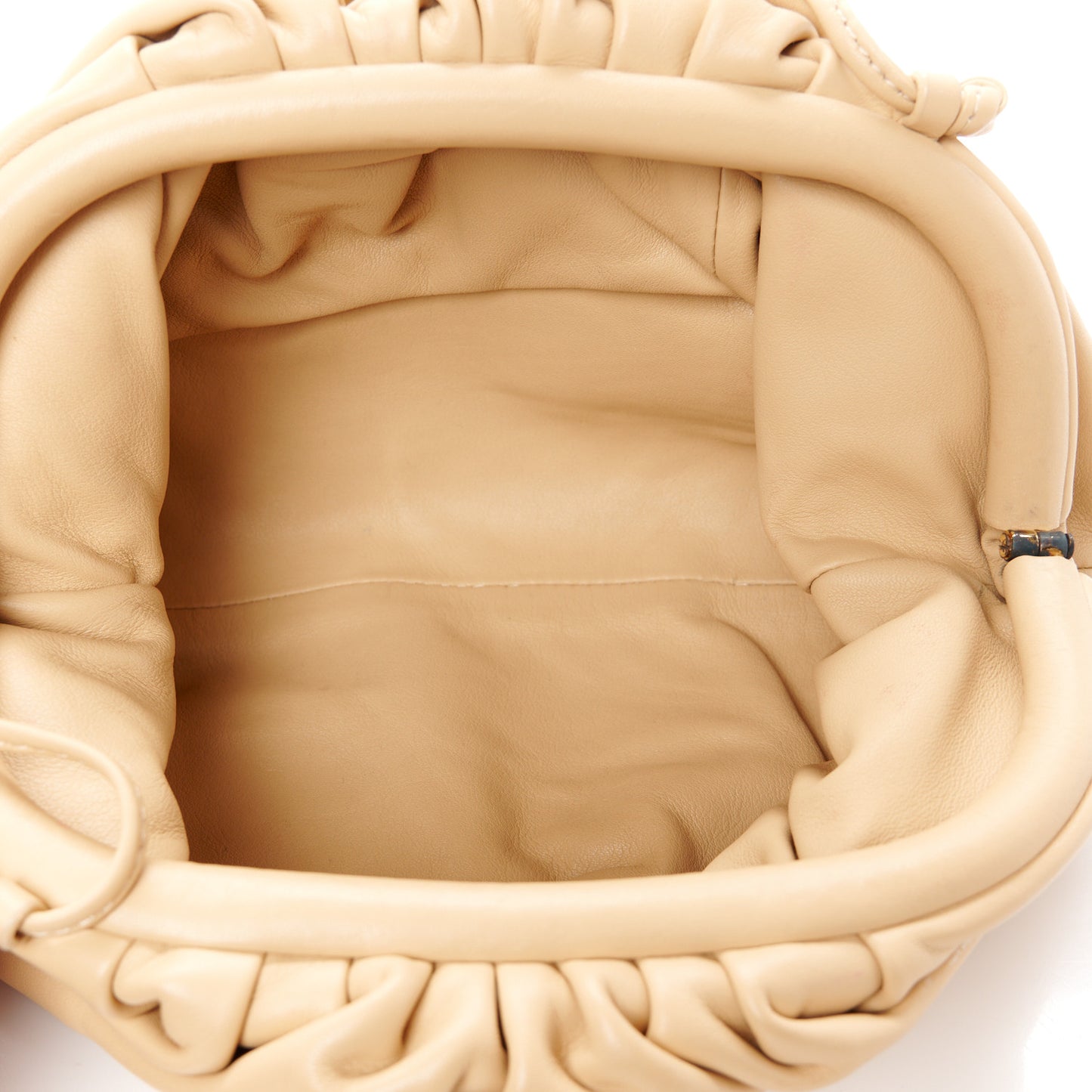 Butter Calfskin The Mini Pouch Almond