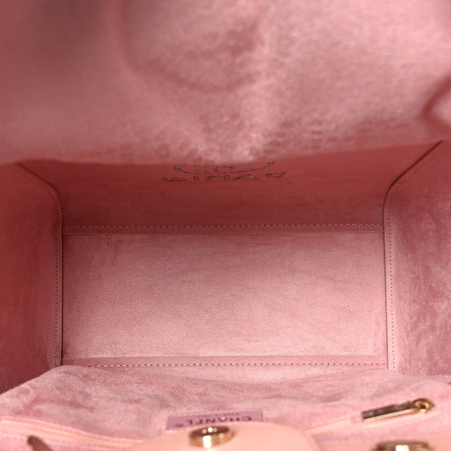 Chanel Caviar Small Studded Deauville Tote Light Pink 5 of 11