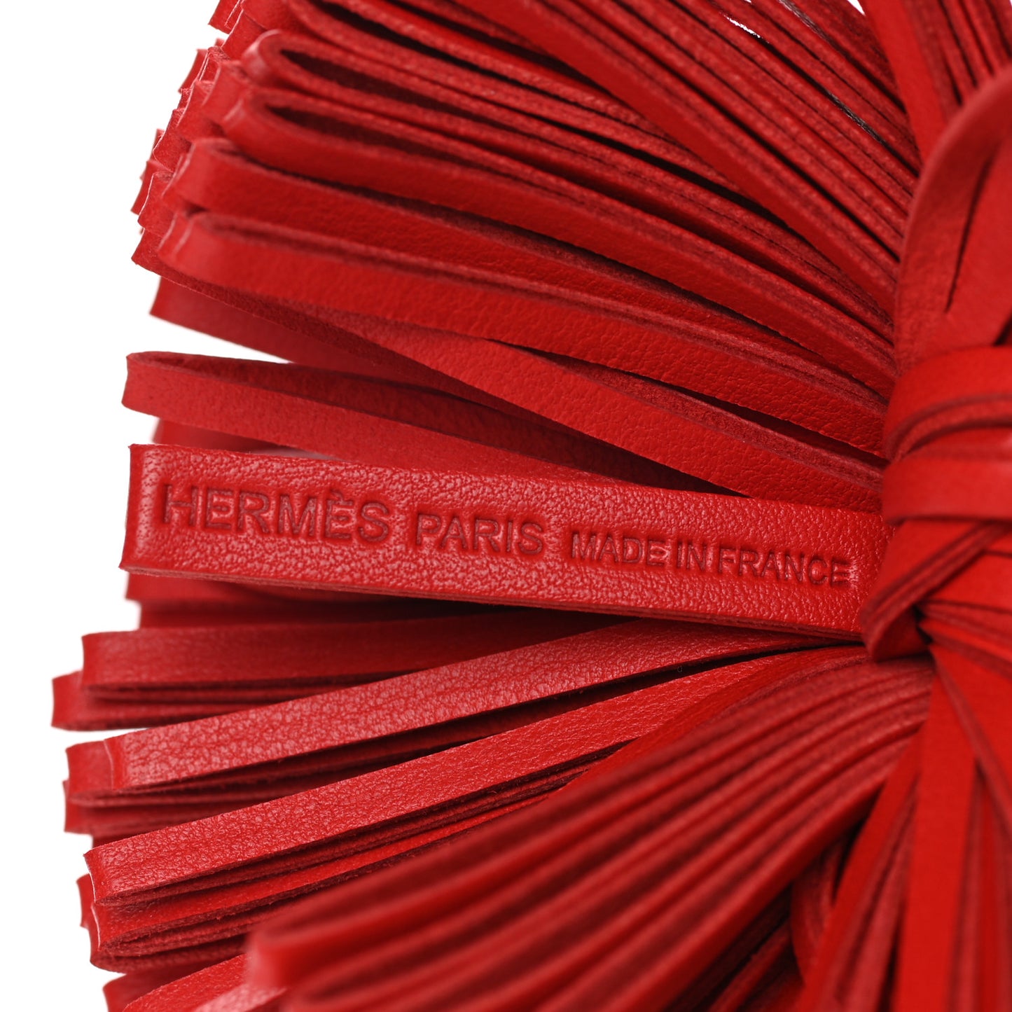 Lambskin Carmen Tassel Key Holder Rouge Indienne