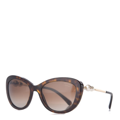 Chanel Cat Eye Pearl Sunglasses 5340-H Tortoise 1 of 7