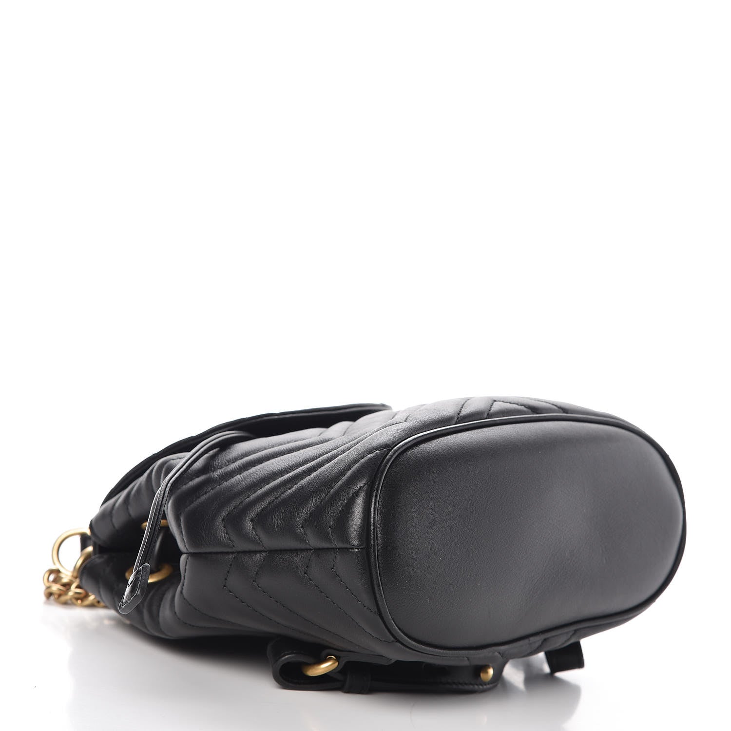 Gucci Calfskin Matelasse GG Marmont Flap Backpack Black 4 of 7