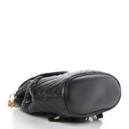 Gucci Calfskin Matelasse GG Marmont Flap Backpack Black 4 of 7