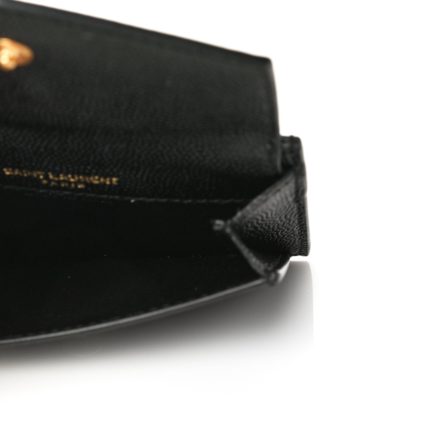 Grain De Poudre Uptown Monogram Card Case Black
