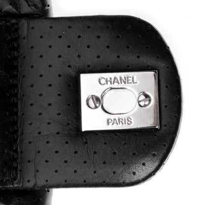Chanel Aged Calfskin Perforated Flap Black 8 of 8