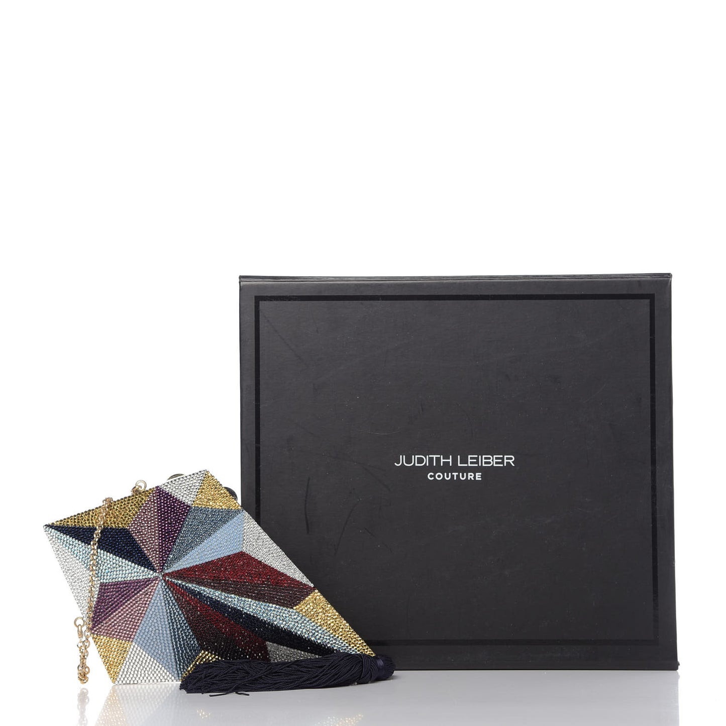 Crystal Kite Minaudiere Clutch Multicolor