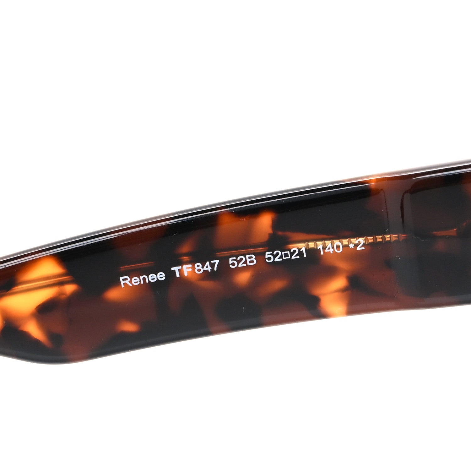 Tom Ford Acetate Renee Sunglasses TF847 Tortoise 6 of 7