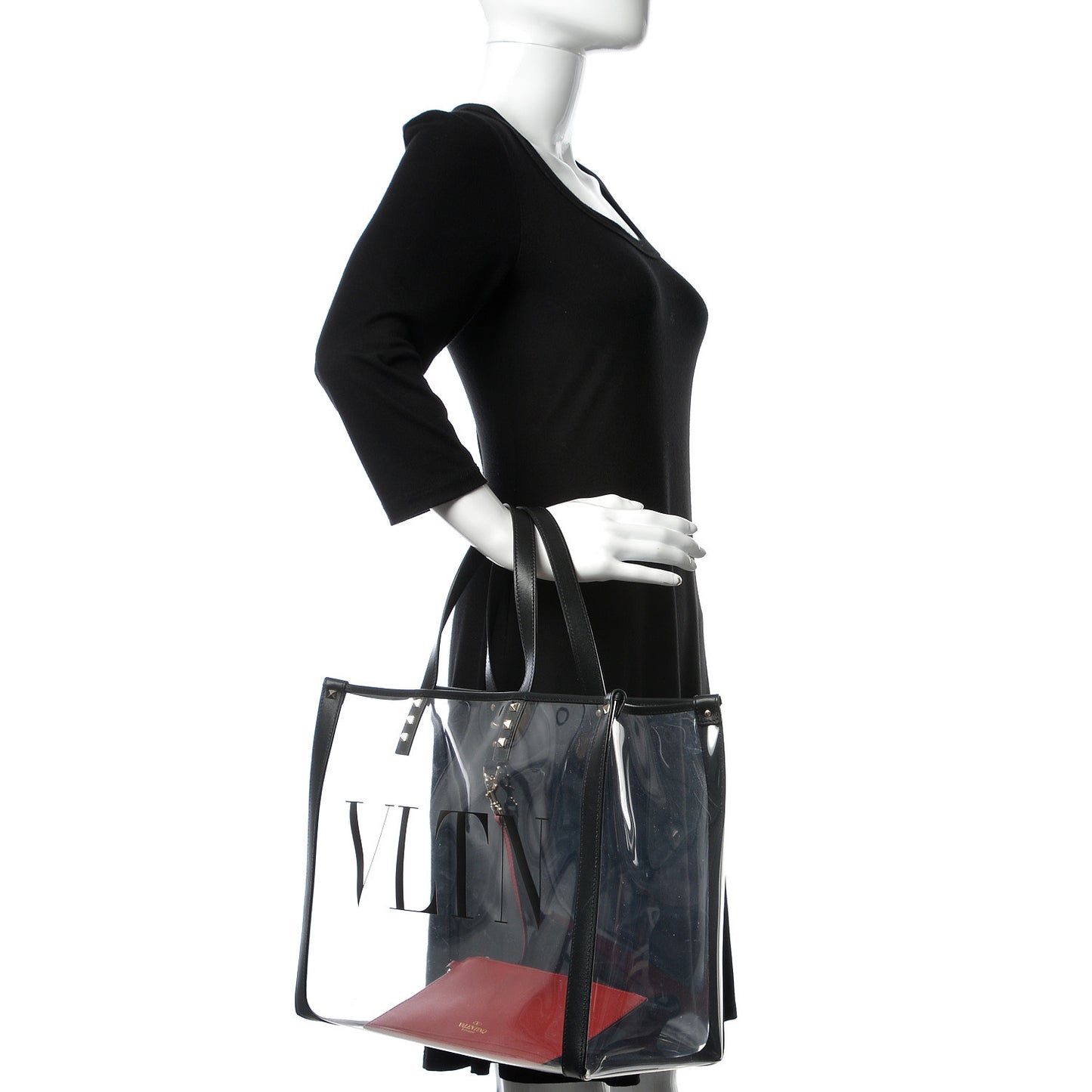 Plexy VLTN Shopping Bag Transparent