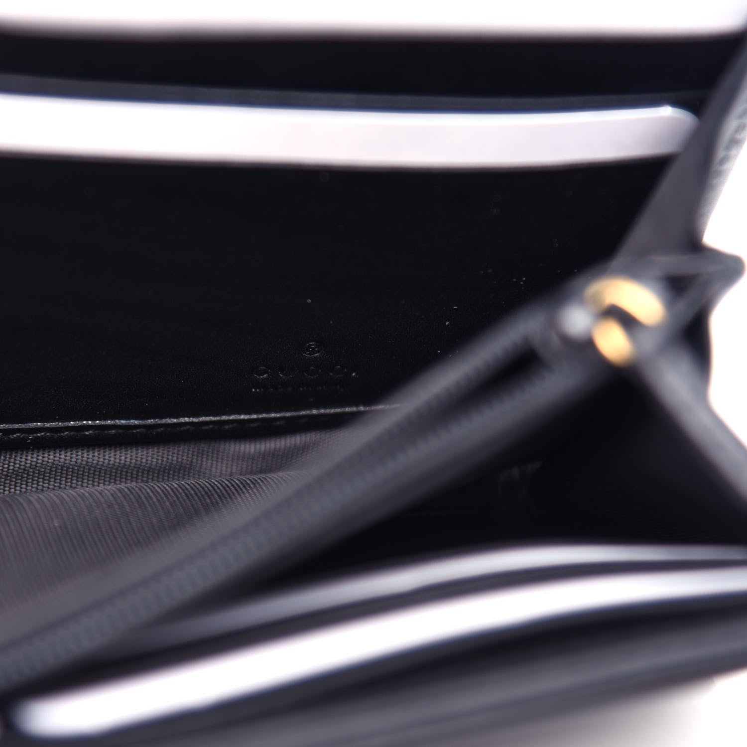 Gucci Calfskin Matelasse GG Marmont Continental Wallet Black 7 of 8