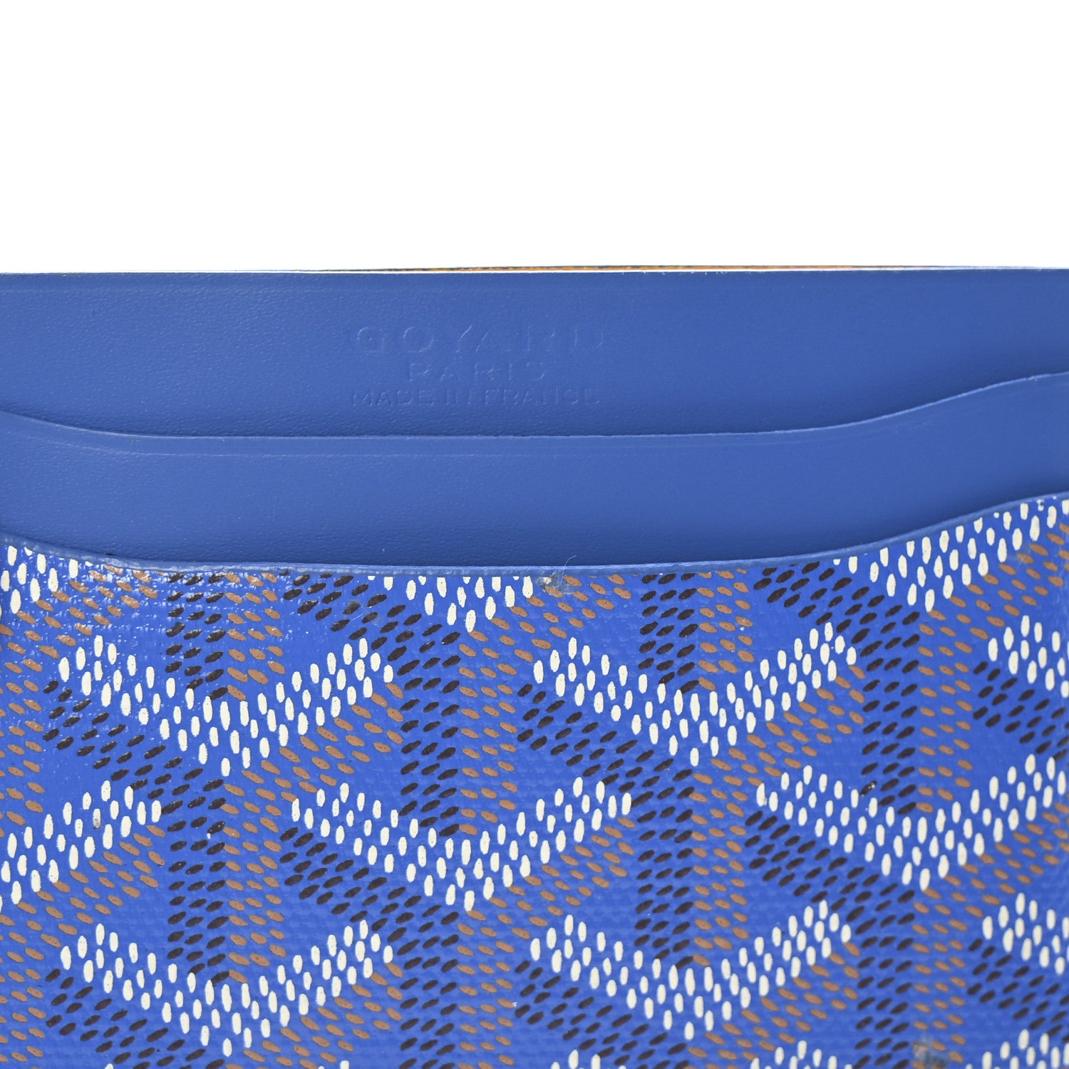 Goyard Goyardine Saint Sulpice Card Holder Sky Blue 6 of 7