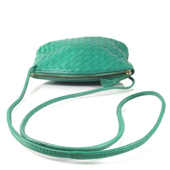 Bottega Veneta Vintage Woven Shoulder Bag Green 4 of 8
