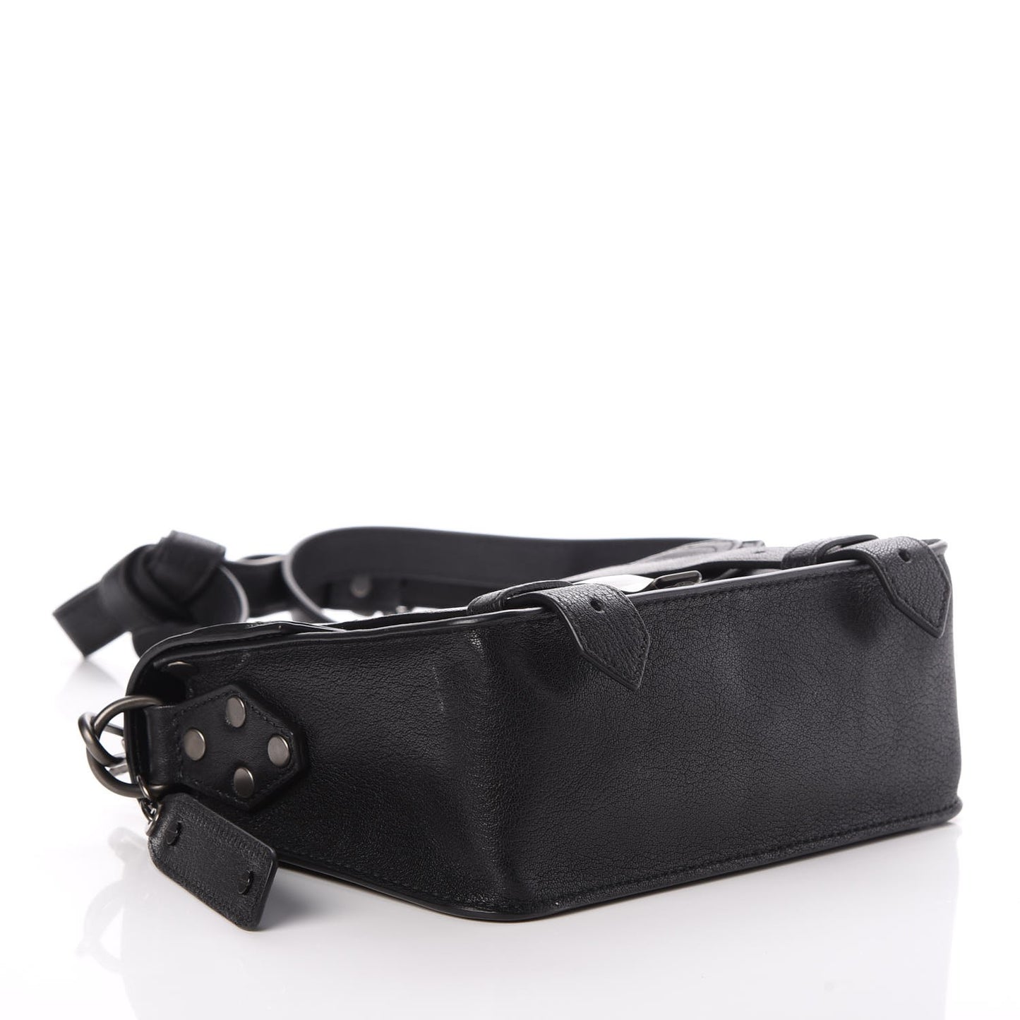 Lambskin PS1 Mini Pouch Messenger Black