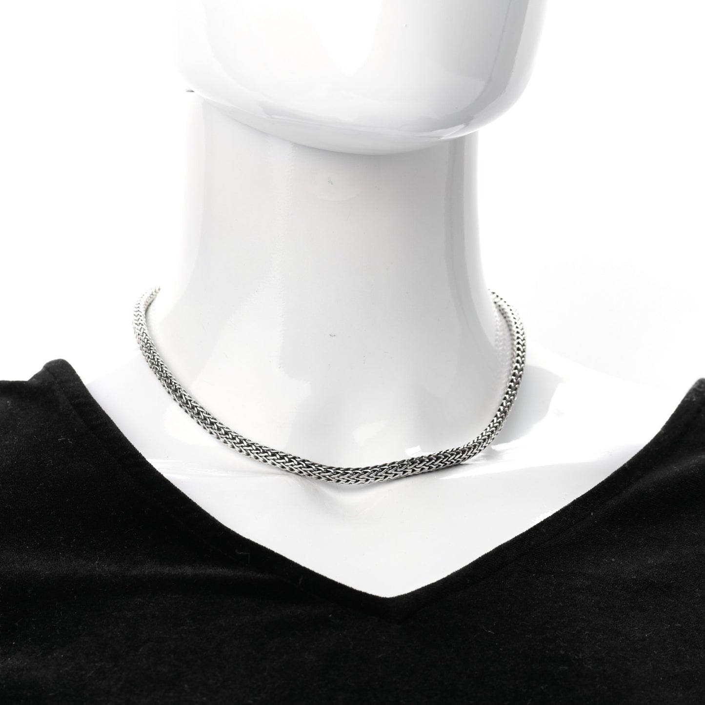 Sterling Silver 18K Yellow Gold 6mm Classic Chain Necklace