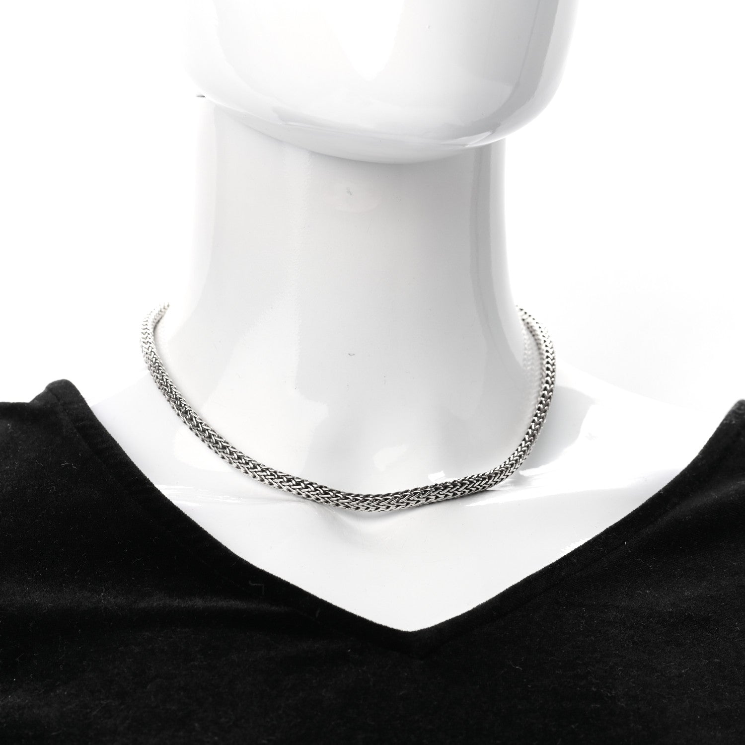 John Hardy Sterling Silver 18K Yellow Gold 6mm Classic Chain Necklace 2 of 4