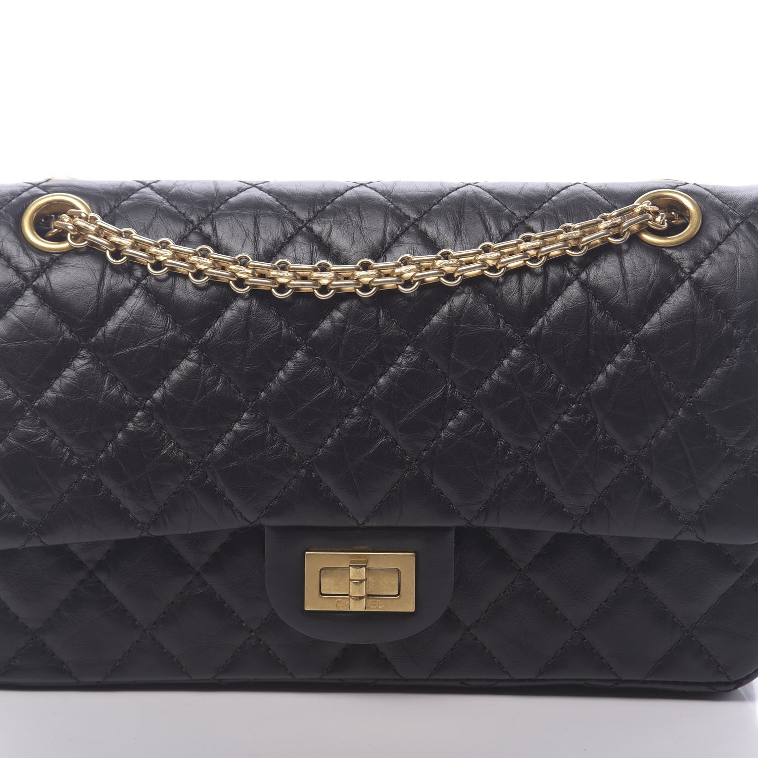 Chanel Aged Calfskin Quilted 2.55 Reissue 225 Flap Black 10 of 10
