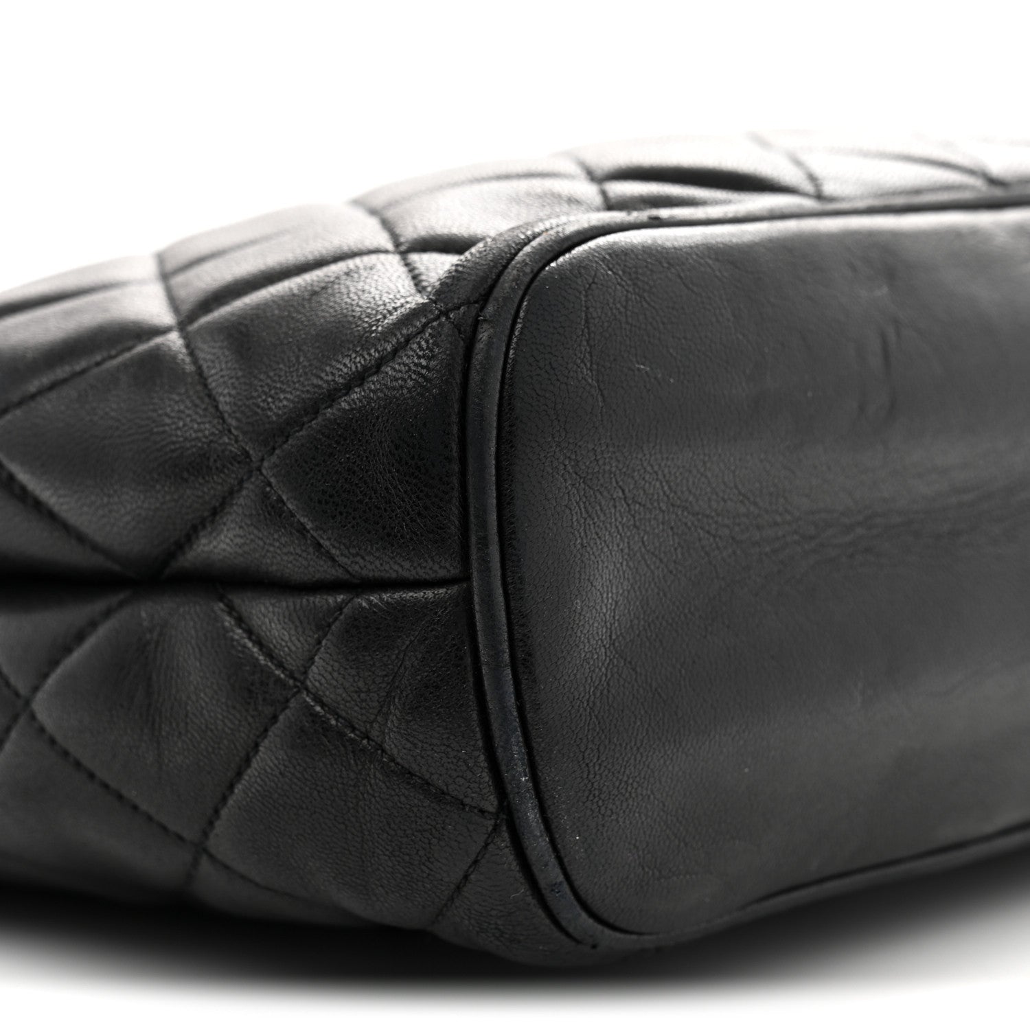 Chanel Lambskin Quilted Shoulder Bag Black 9 of 10