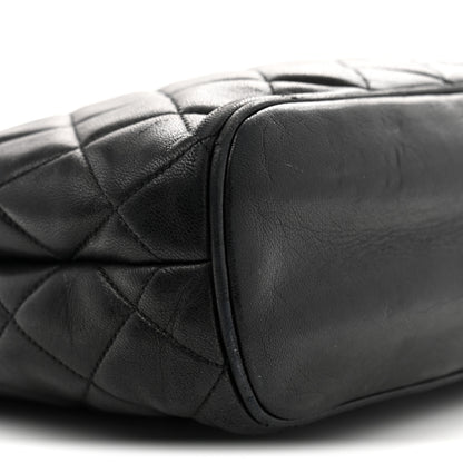 Chanel Lambskin Quilted Shoulder Bag Black 9 of 10
