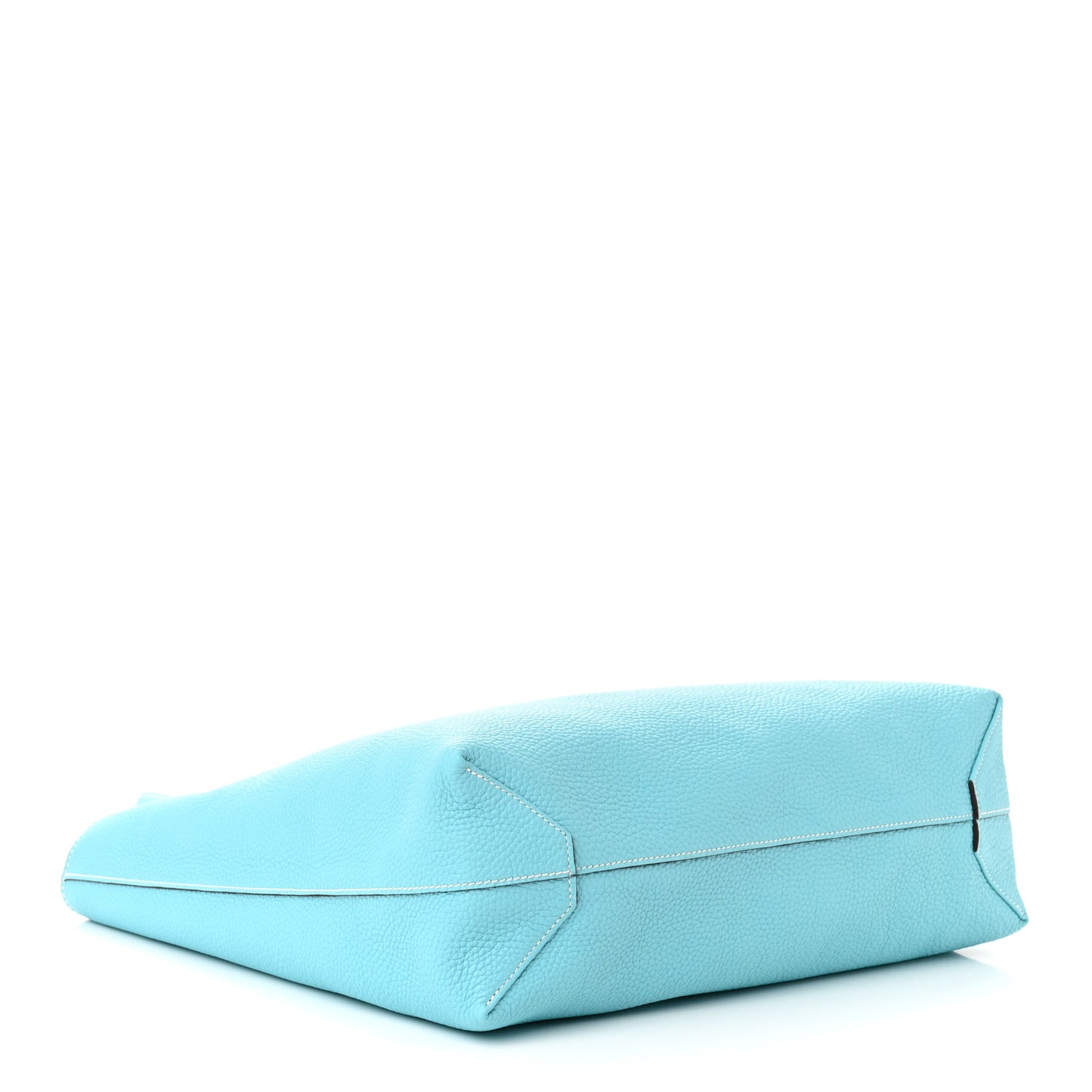 Veau Sikkim Taurillon Clemence Double Sens 36 Reversible Tote Colvert Bleu Atoll