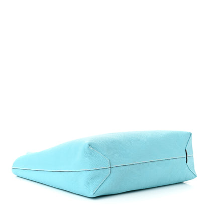 Hermes Veau Sikkim Taurillon Clemence Double Sens 36 Reversible Tote Colvert Bleu Atoll 7 of 17