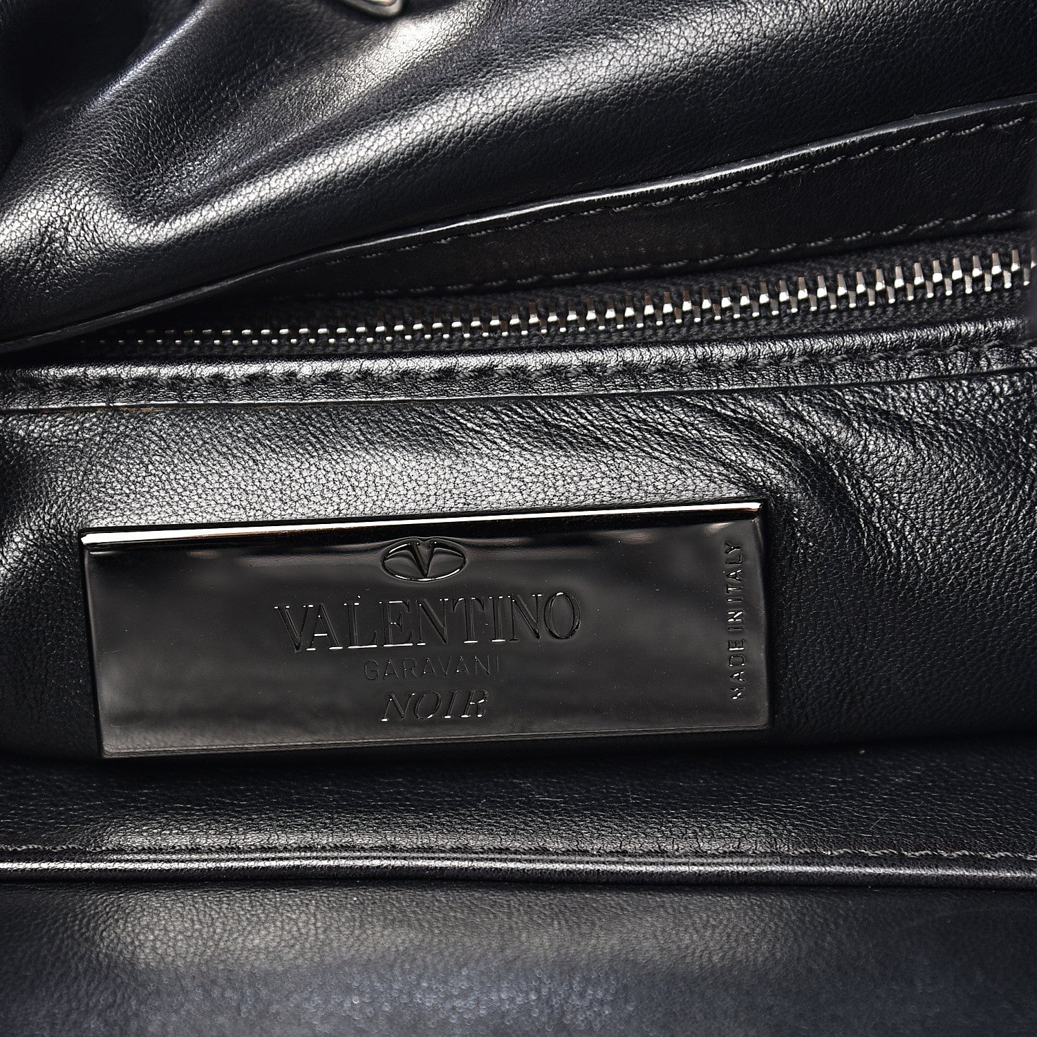 Valentino Garavani Calfskin Large Rockstud All Over Flip-Lock Messenger Bag Black 5 of 14