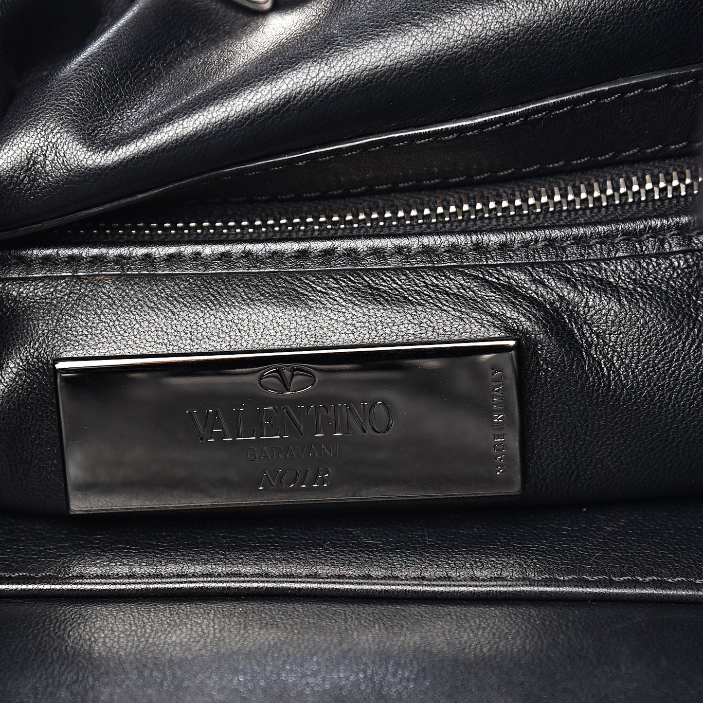 Calfskin Large Rockstud All Over Flip-Lock Messenger Bag Black
