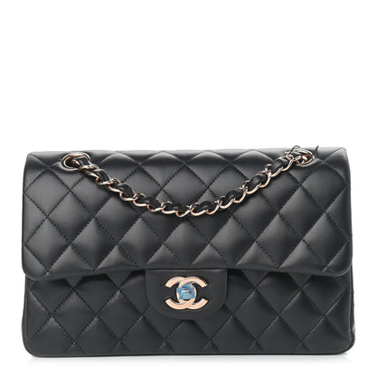 Chanel Lambskin Quilted Small Double Flap Black 1 of 11