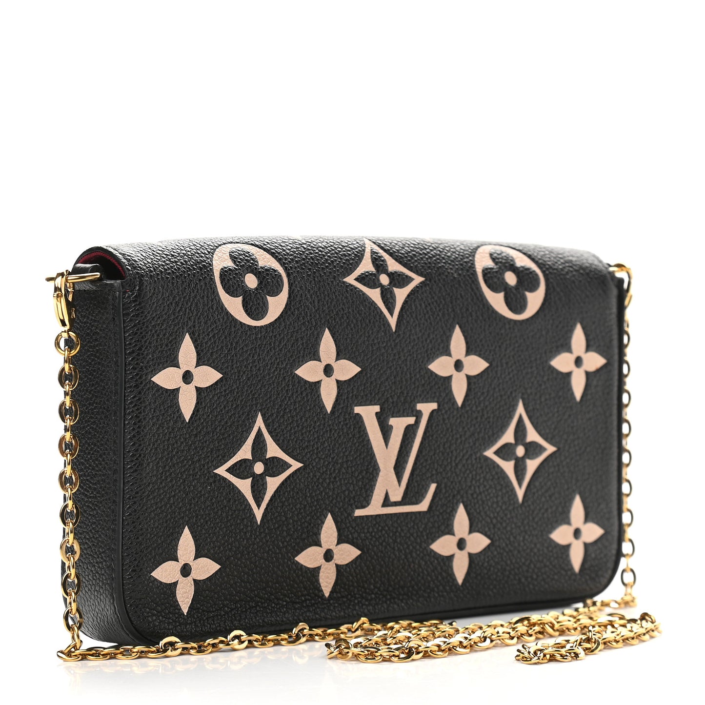 Empreinte Monogram Giant Felicie Pochette Black Beige