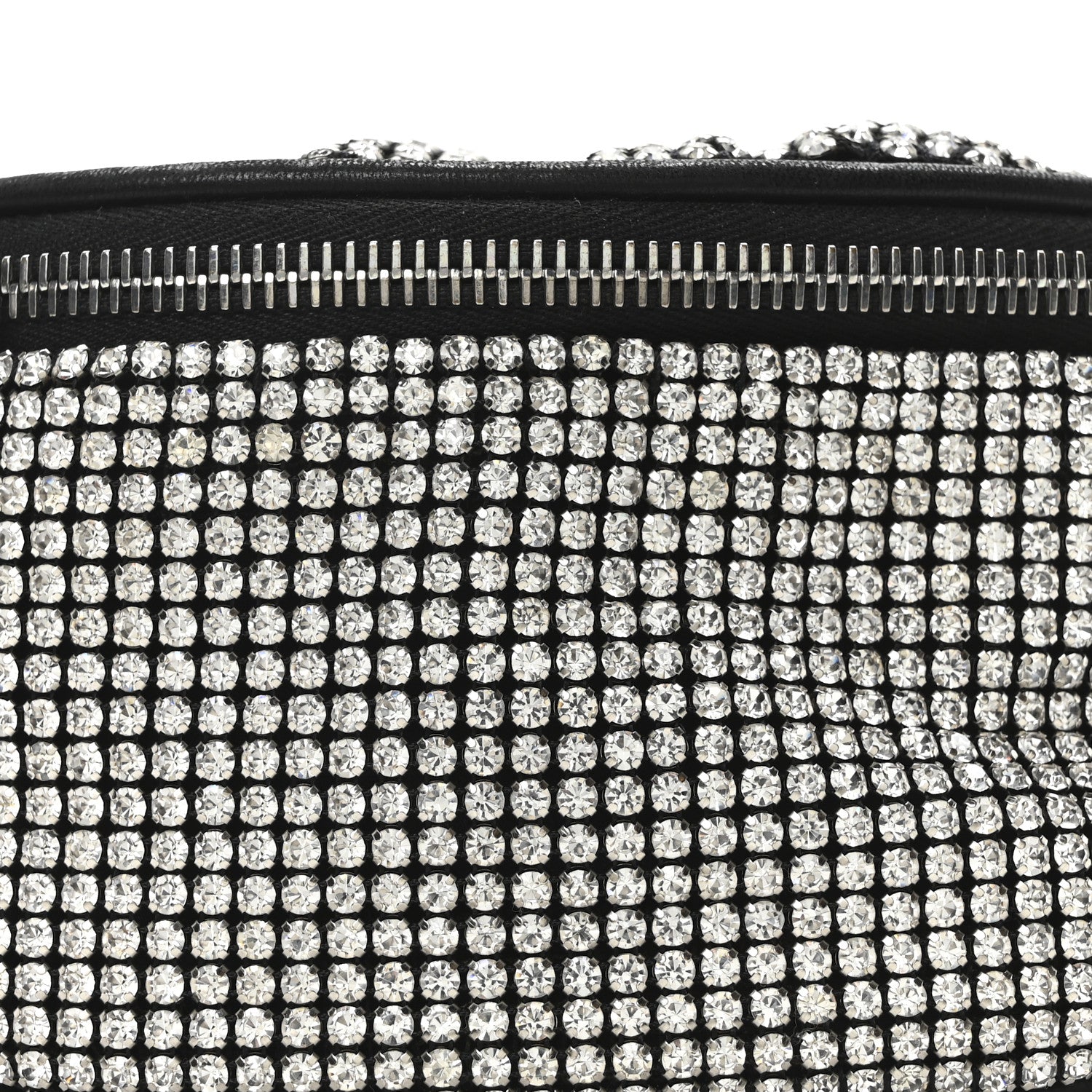 Alexander Wang Rhinestone Mesh Mini Attica Belt Bag Black 7 of 9