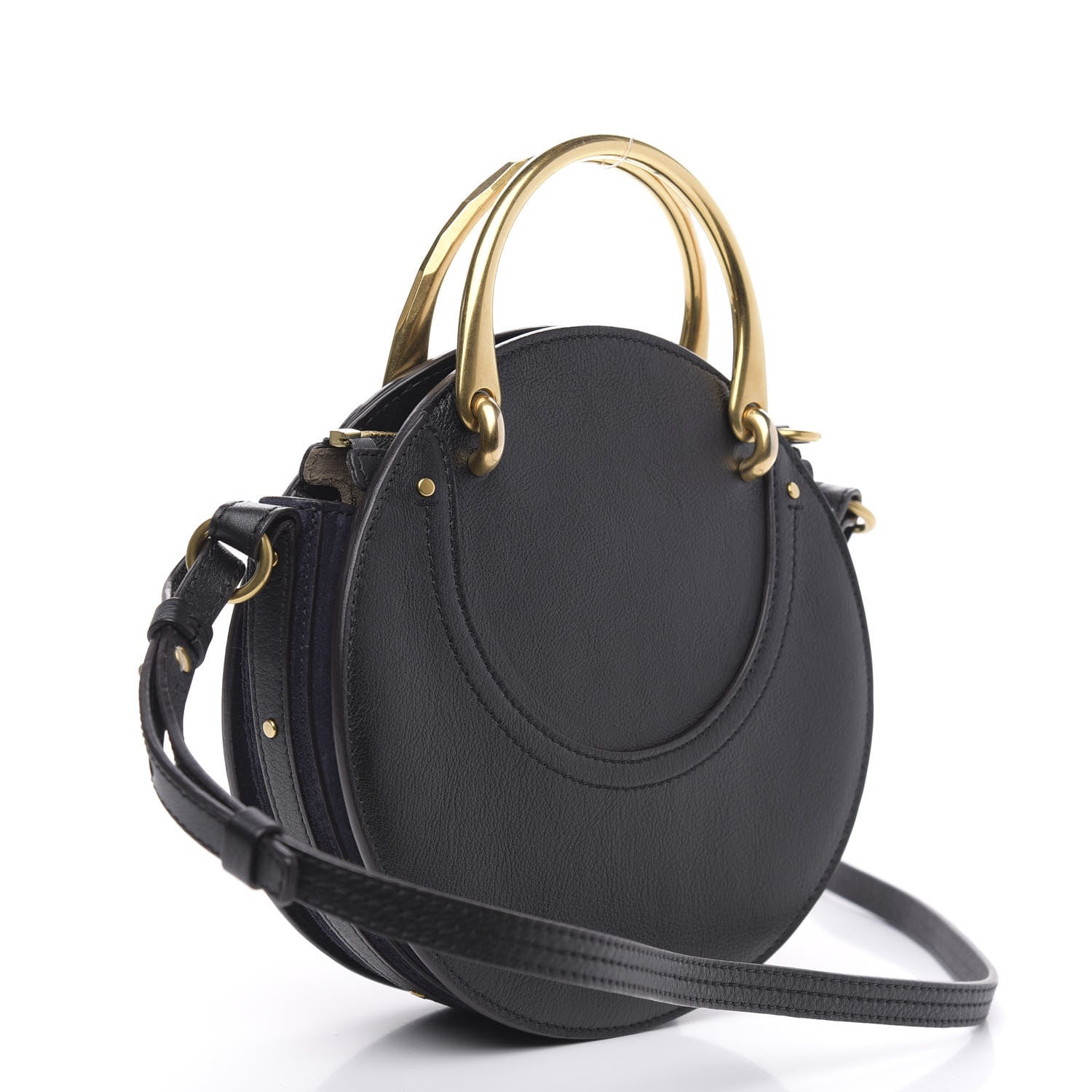 Chloe Calfskin Suede Small Pixie Bag Full Blue 3 of 10