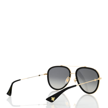 Gucci Aviator Sunglasses GG0062S Black Gold 4 of 7