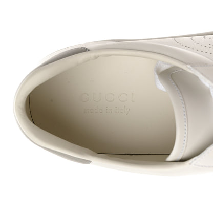 Gucci Calfskin Interlocking G Perforated Mens Ace Sneakers 11 White Grey Sky 6 of 9