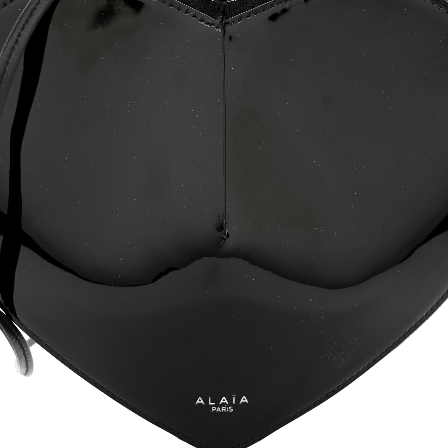 Alaia Patent Calfskin Le Coeur Bag Black 7 of 11