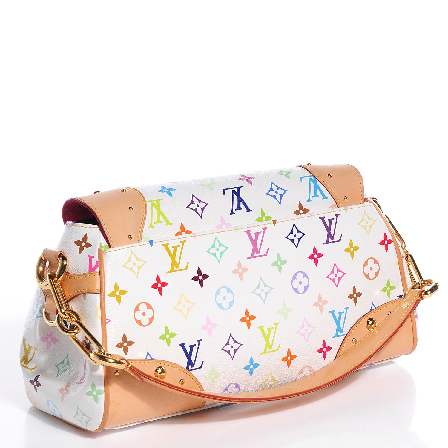 Louis Vuitton Monogram Multicolor Beverly MM White 3 of 7