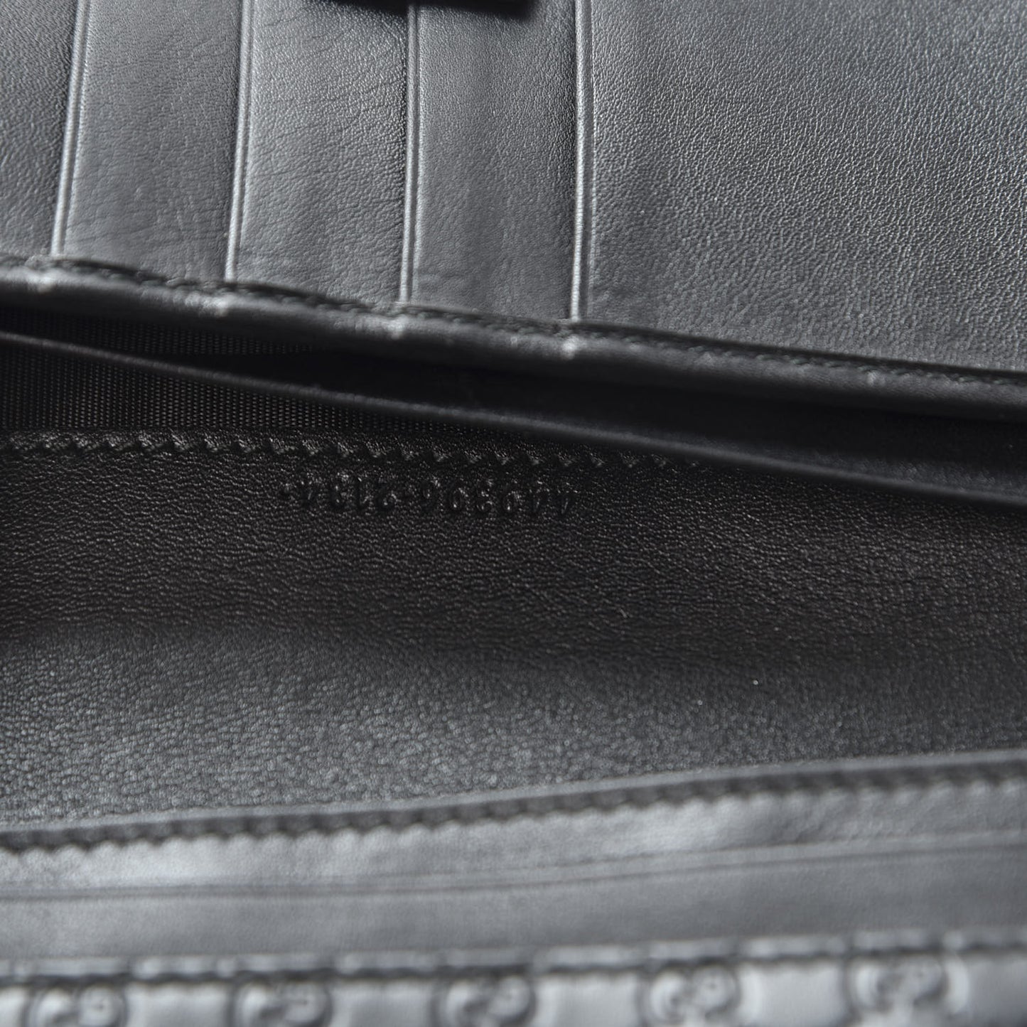 Soft Microguccissima Continental Wallet Black