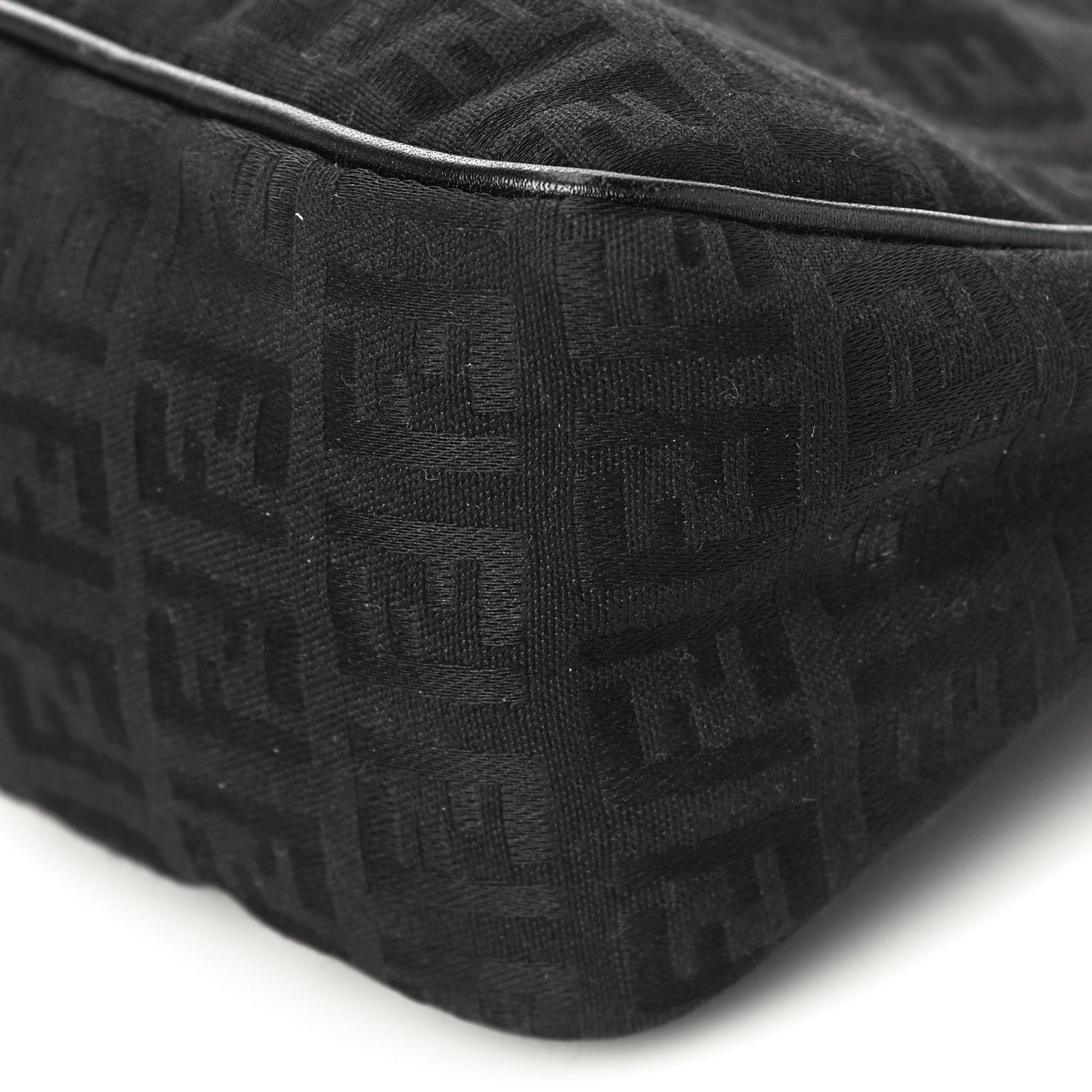 Fendi Zucchino Zip Top Tote Black 8 of 10