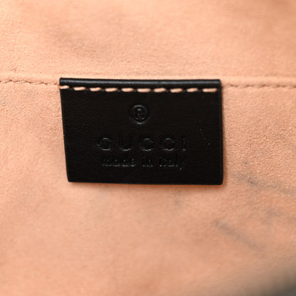 Gucci Calfskin Matelasse GG Marmont Belt Bag 85 34 Black 6 of 12