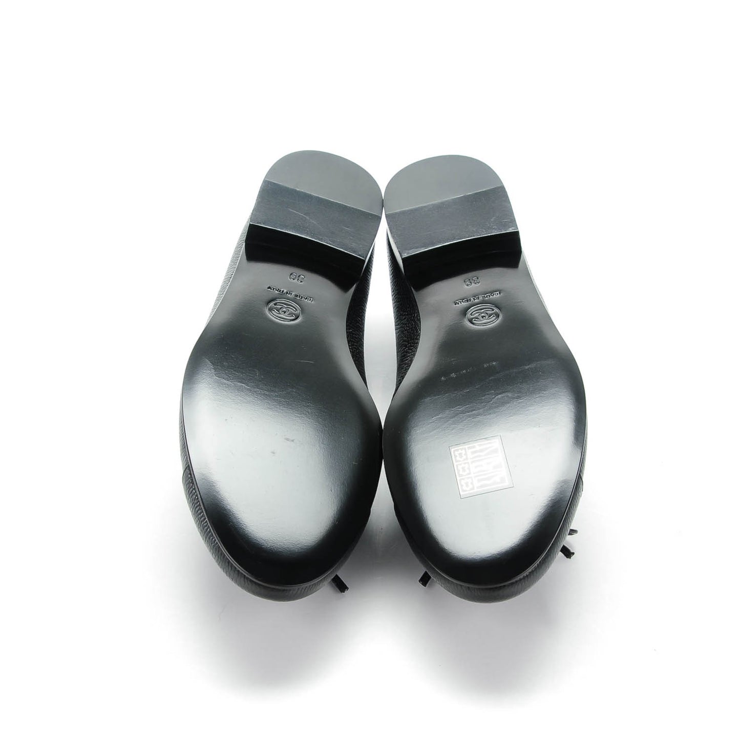 Caviar CC Cap Toe Ballerina Flats 39 Black
