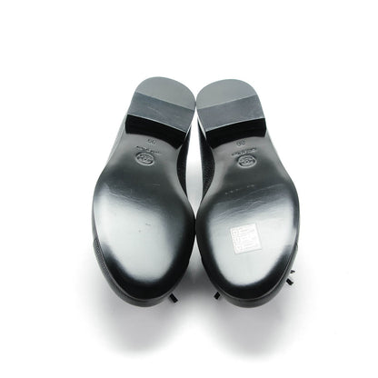 Chanel Caviar CC Cap Toe Ballerina Flats 39 Black 5 of 7