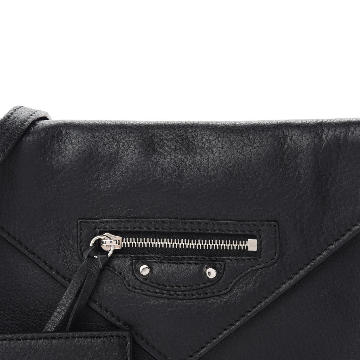 Veau Papier Triple XS Zip Around Crossbody Black