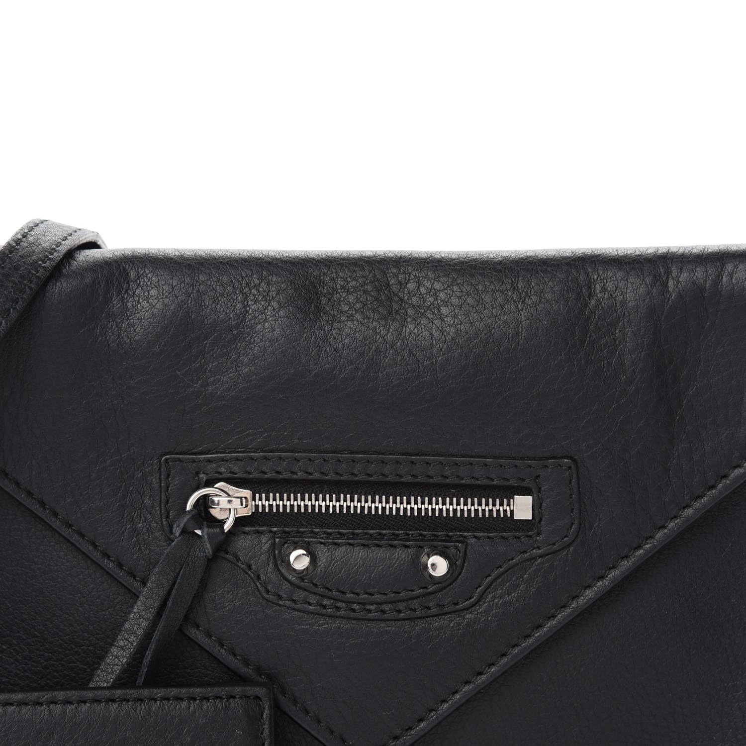 Balenciaga Veau Papier Triple XS Zip Around Crossbody Black 10 of 10