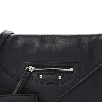 Balenciaga Veau Papier Triple XS Zip Around Crossbody Black 10 of 10