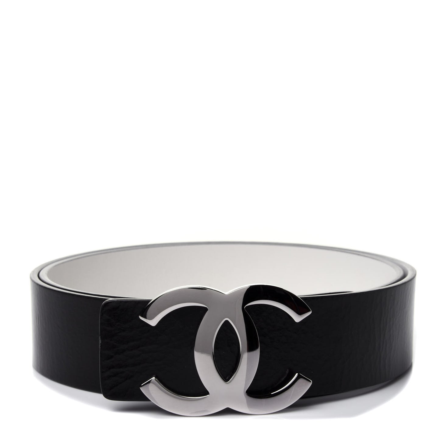 Calfskin CC Reversible Belt 85 Black White