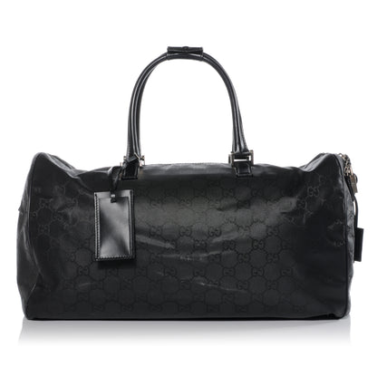 Gucci Nylon Monogram Carry On Duffle Black 1 of 9