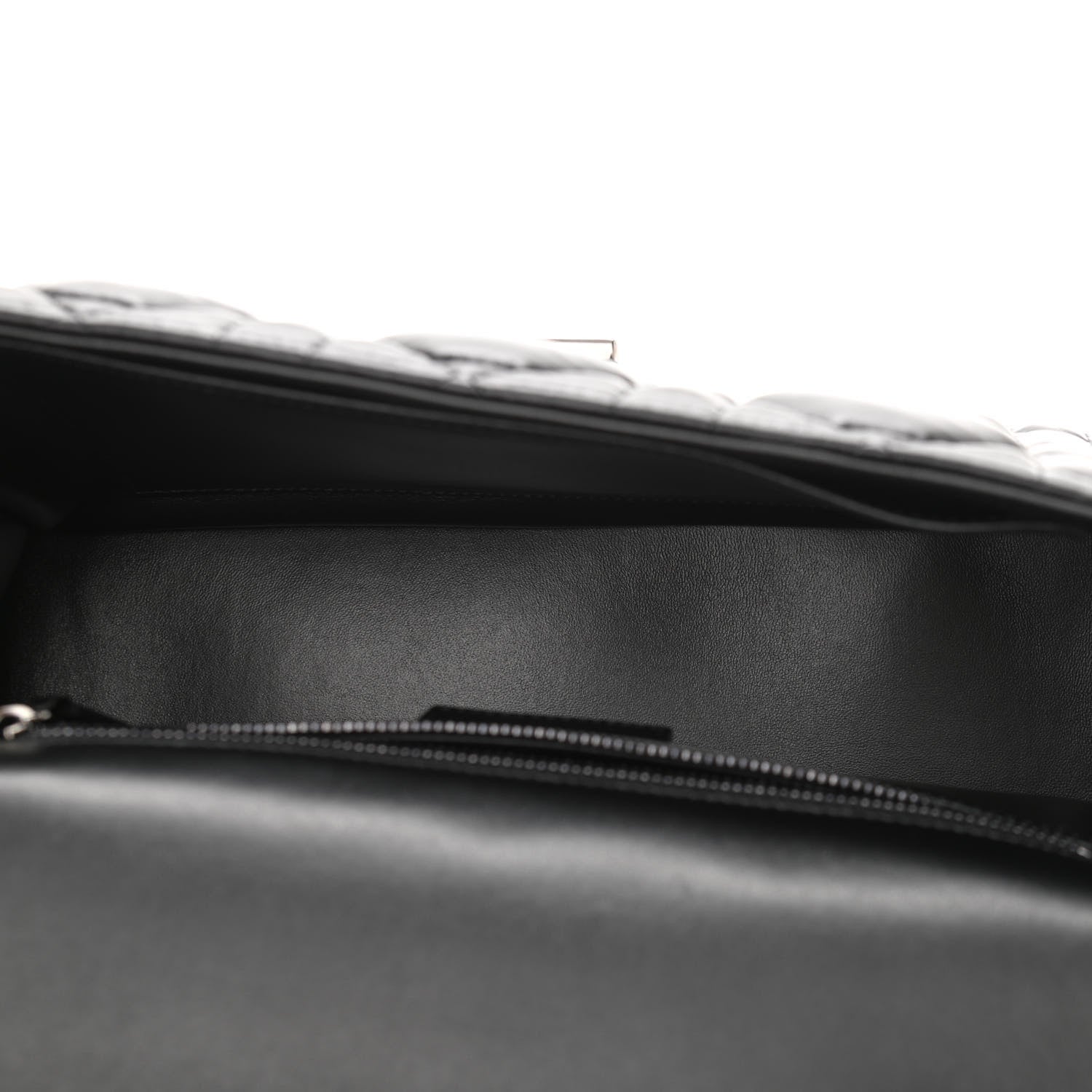 Christian Dior Calfskin Macrocannage Large Caro Bag Black 5 of 11