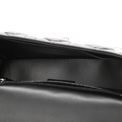 Christian Dior Calfskin Macrocannage Large Caro Bag Black 5 of 11