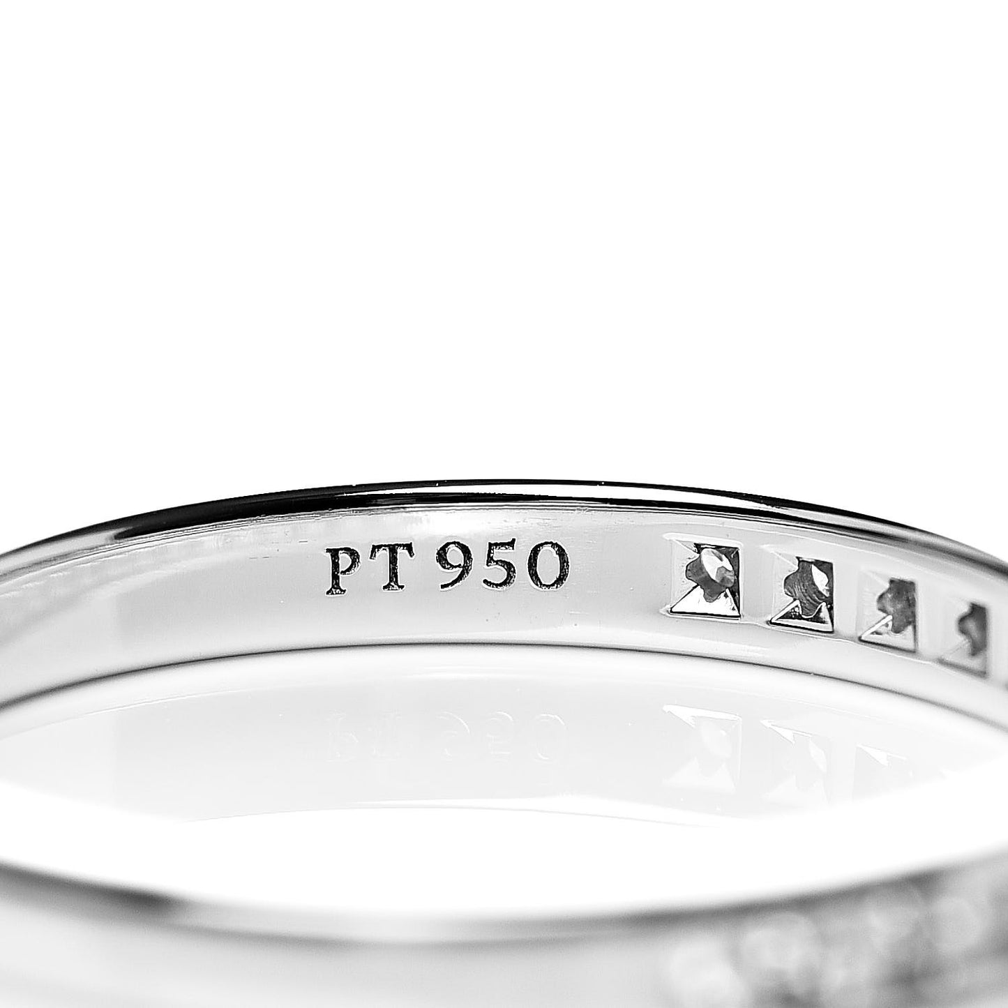 Platinum Diamond 2mm Half Circle Wedding Band Ring 48 4.5