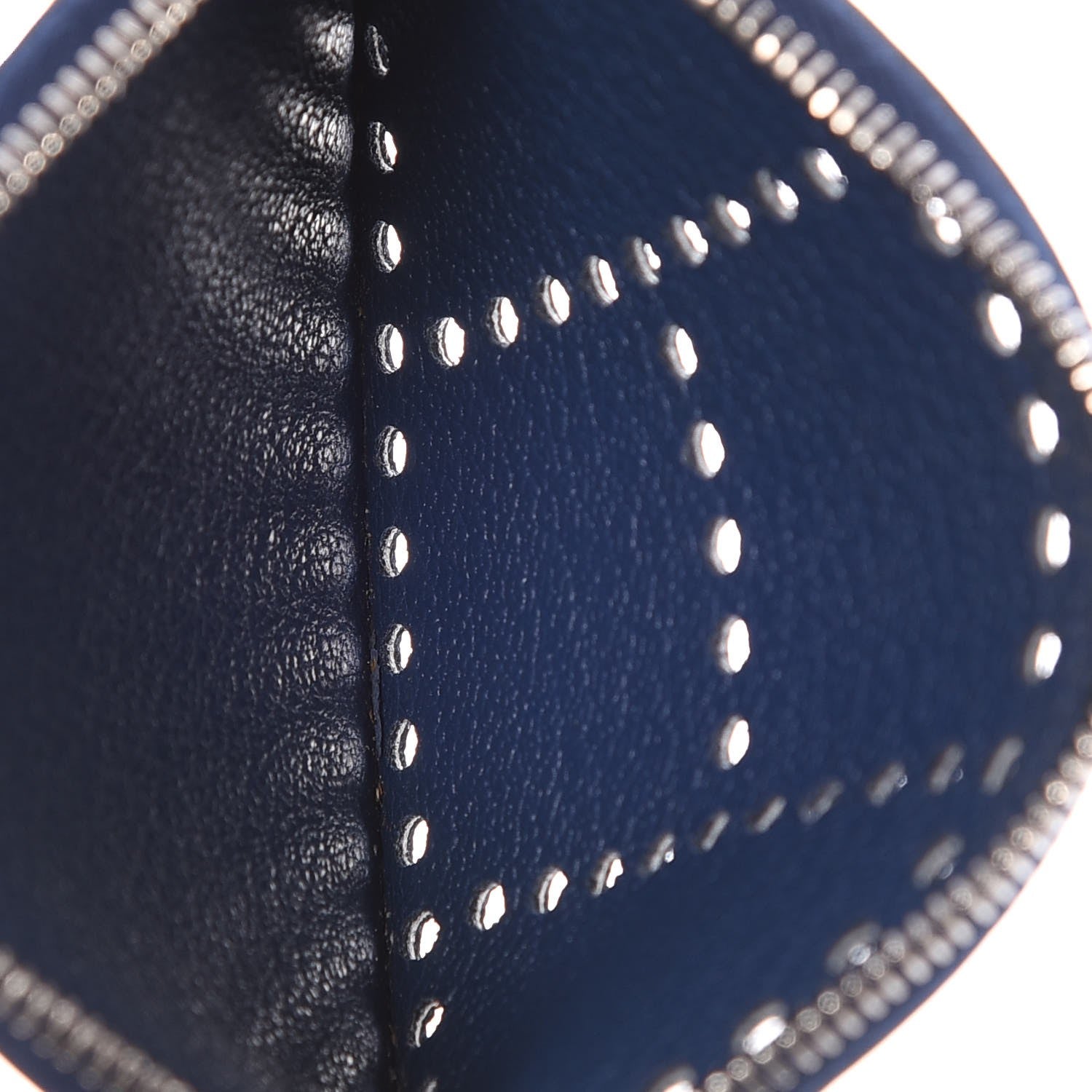 Hermes Chevre Mysore Evelyne Coin Purse Bleu De Prusse 5 of 7