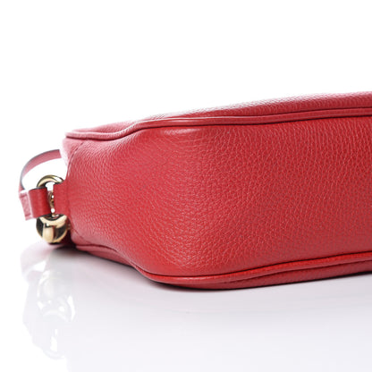 Gucci Pebbled Calfskin Small Soho Disco Bag Tabasco Red 6 of 16