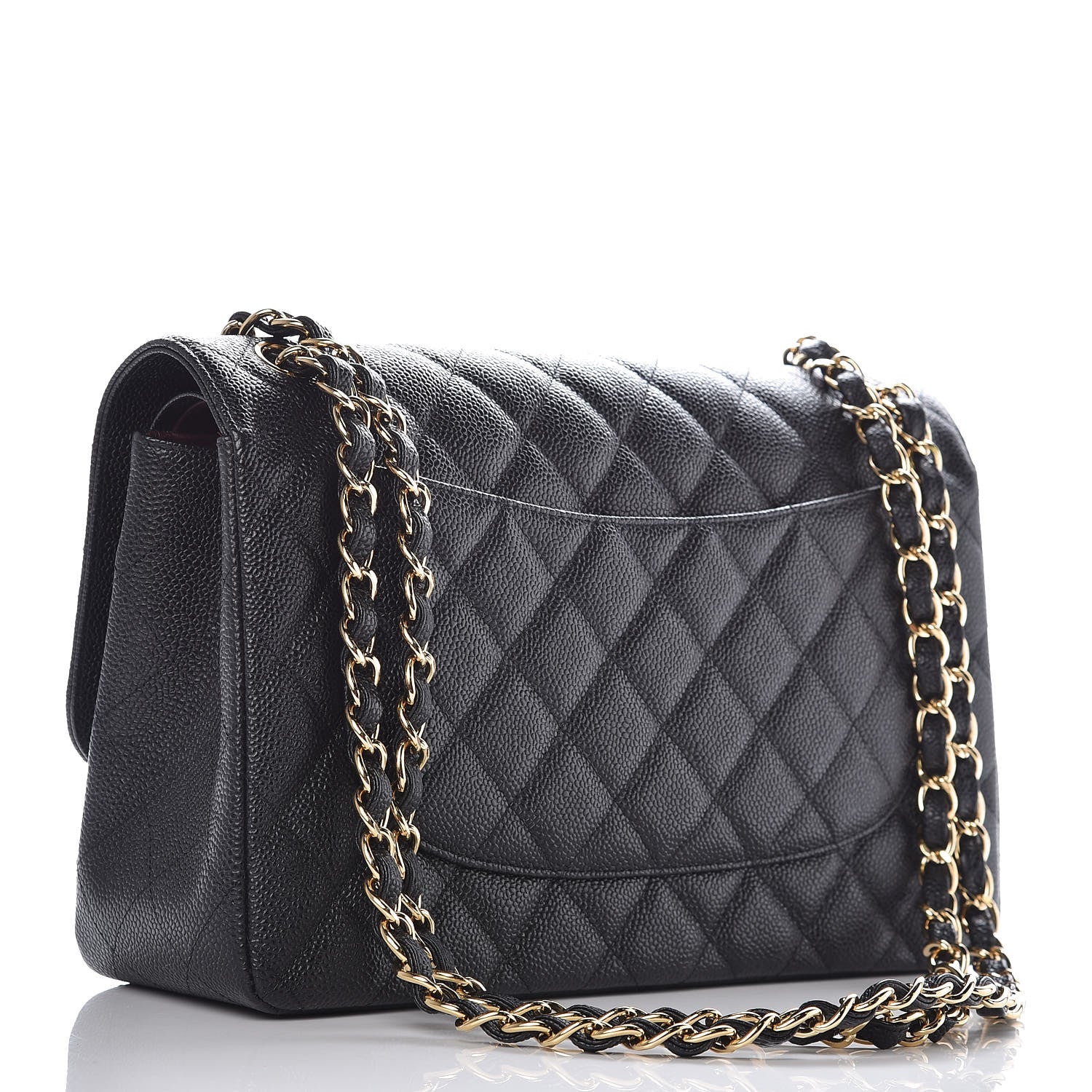 Chanel Caviar Quilted Jumbo Double Flap Black 3 of 10